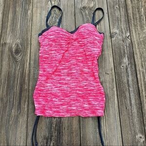FREE Country Small Tank Top Pink Gray Athletic
